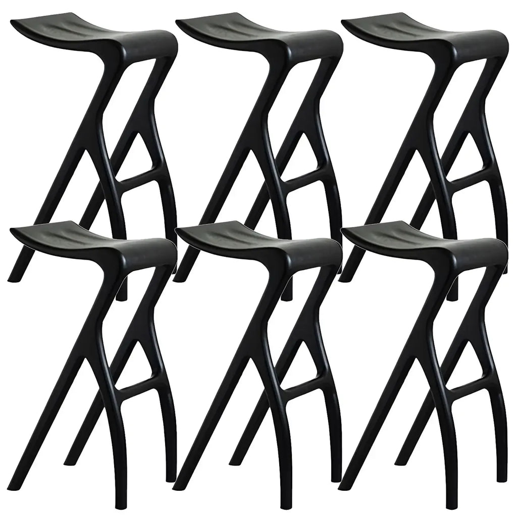 Tabourets de bar minimalistes en bois, sans dossier, hauteur comptoir