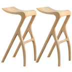 Tabourets de bar minimalistes en bois, sans dossier, hauteur comptoir