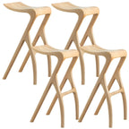 Tabourets de bar minimalistes en bois, sans dossier, hauteur comptoir