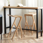 Tabourets de bar minimalistes en bois, sans dossier, hauteur comptoir