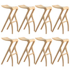 Tabourets de bar minimalistes en bois, sans dossier, hauteur comptoir