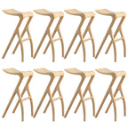 Tabourets de bar minimalistes en bois, sans dossier, hauteur comptoir