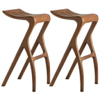 Tabourets de bar minimalistes en bois, sans dossier, hauteur comptoir