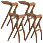 Tabourets de bar minimalistes en bois, sans dossier, hauteur comptoir