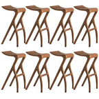 Tabourets de bar minimalistes en bois, sans dossier, hauteur comptoir