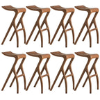 Tabourets de bar minimalistes en bois, sans dossier, hauteur comptoir
