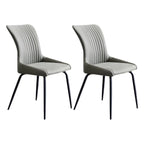 Chaises de cuisine/salle à manger industrielles gris foncé sans accoudoirs