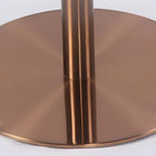 Tabourets de bar pivotants et réglables en métal brillant