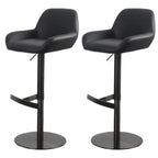 Tabourets de bar pivotants et réglables en métal brillant