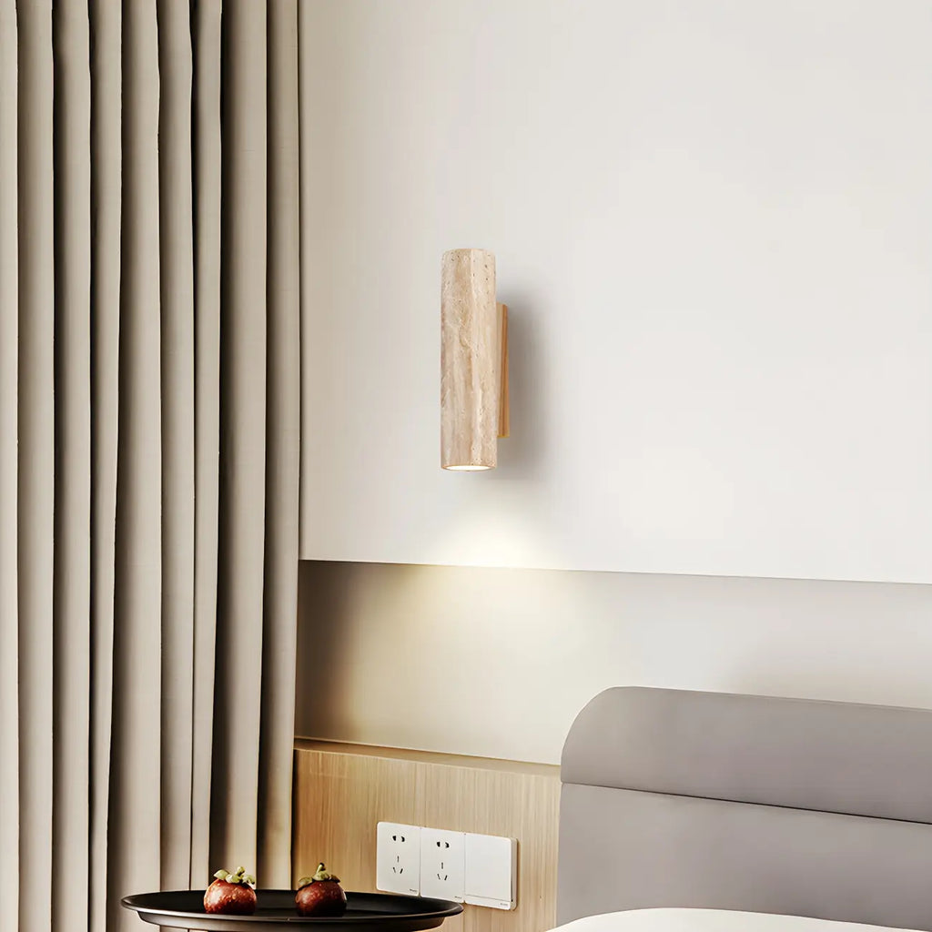Applique murale minimaliste moderne en pierre beige