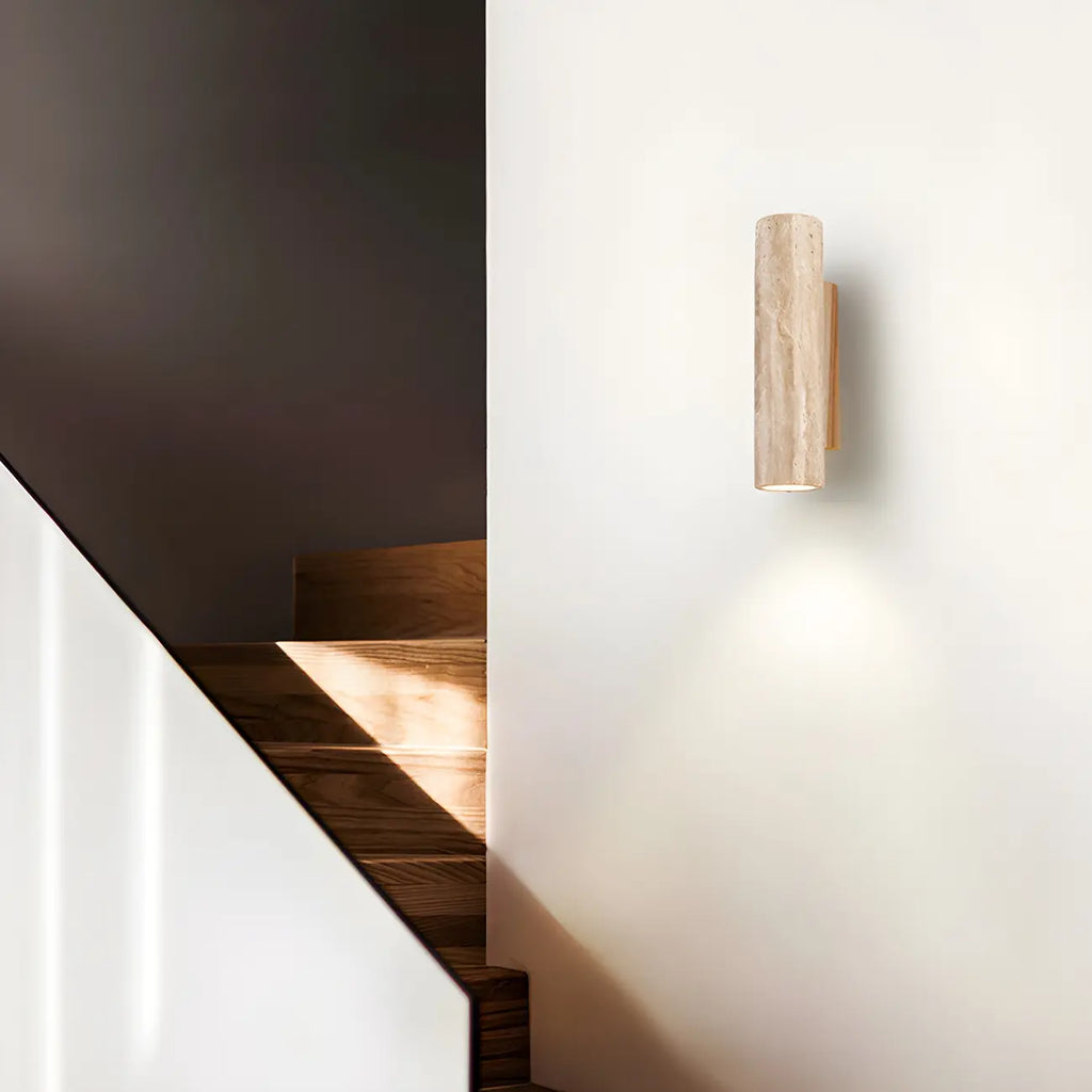 Applique murale minimaliste moderne en pierre beige