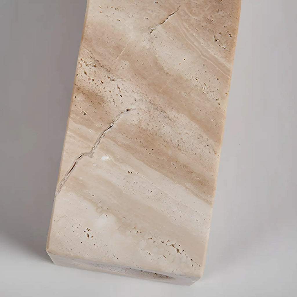 Applique murale minimaliste moderne en pierre beige