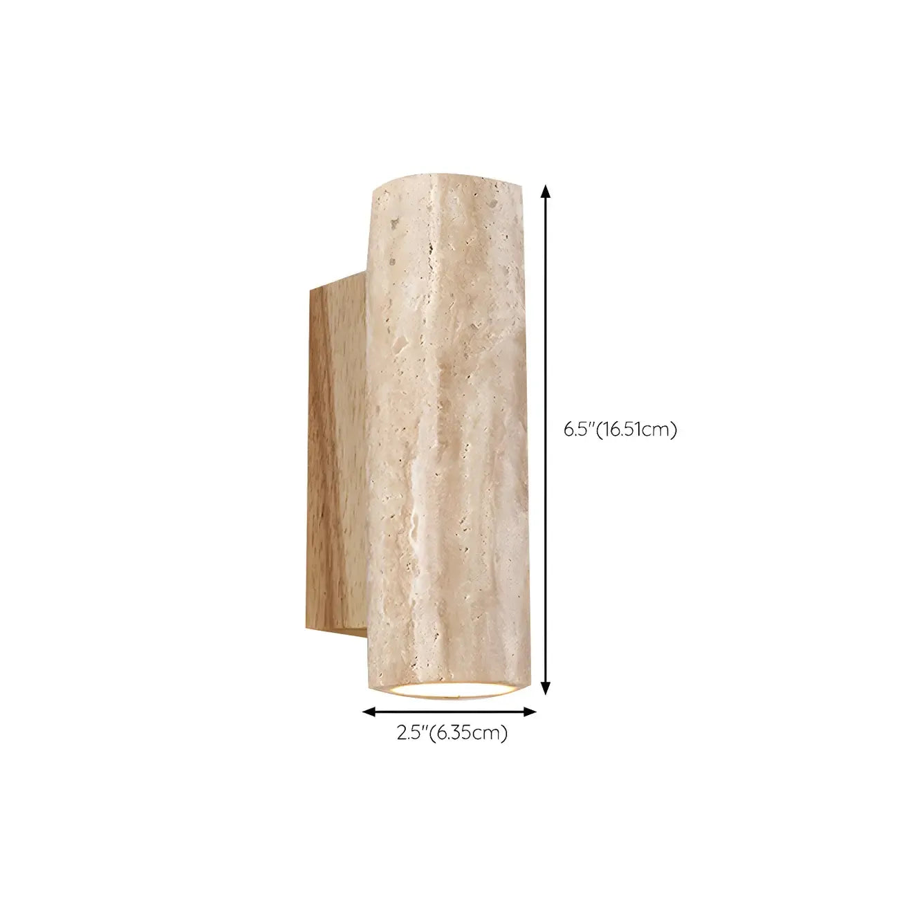 Applique murale minimaliste moderne en pierre beige