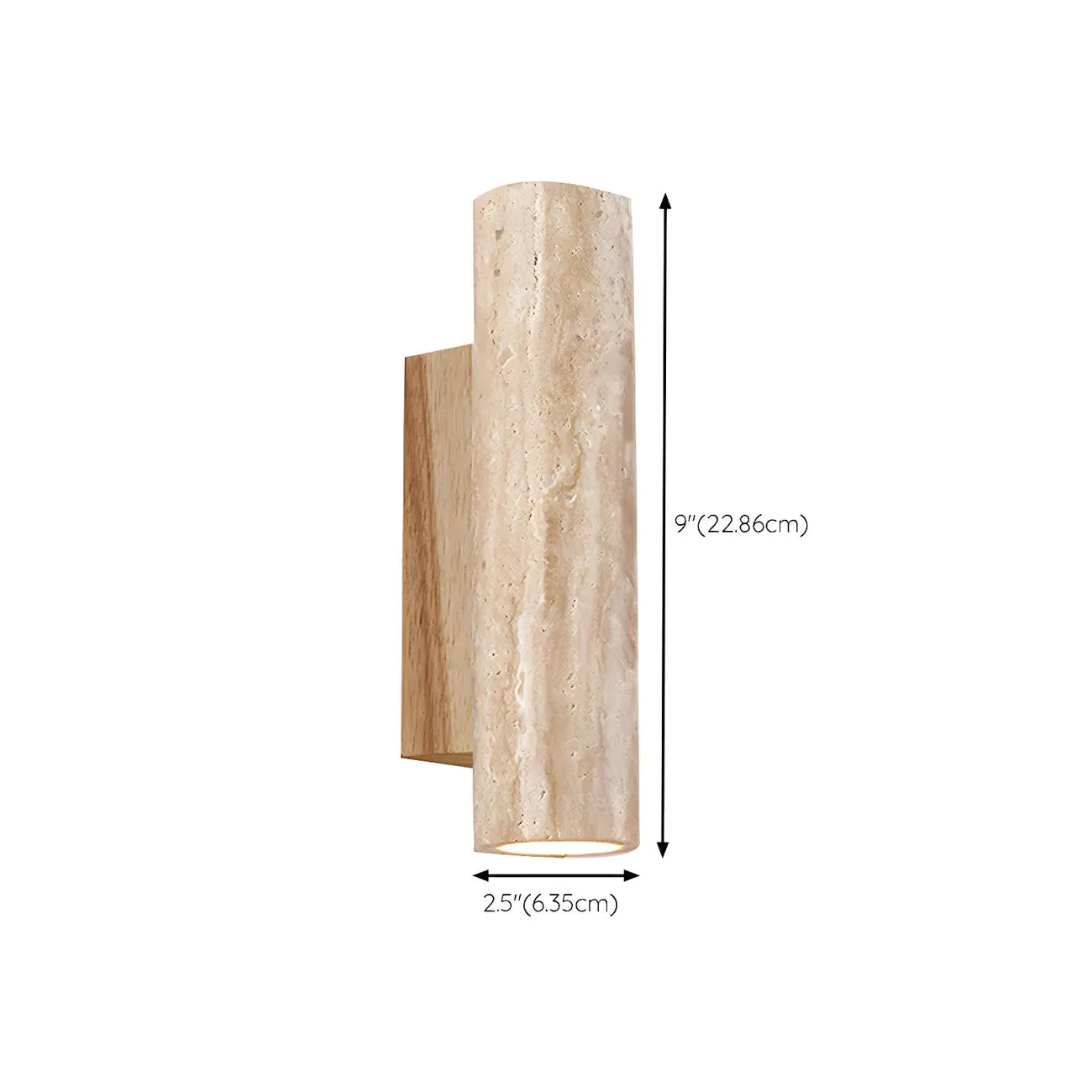 Applique murale minimaliste moderne en pierre beige