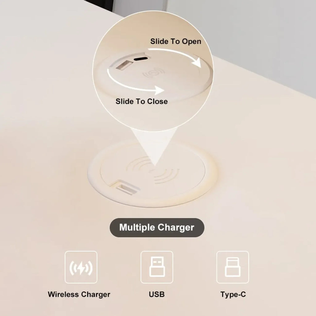Table d'appoint cubique compacte en bois blanc avec étagère ouverte