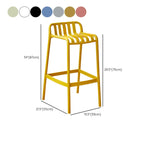 Tabouret de bar minimaliste en plastique pour intérieur et extérieur