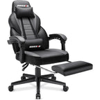 Chaise de jeu BOSSIN style racing, chaise de jeu grande taille supportant jusqu'à 136 kg (300 lbs), dossier haut, chaise d'ordinateur