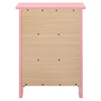 Table de chevet Daniel de style transitionnel en bois, à 3 tiroirs