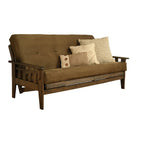 Ensemble futon Somette Tucson pleine grandeur en noyer rustique avec matelas