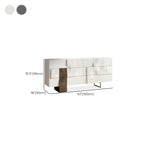Commode unique en bois blanc à surface irrégulière