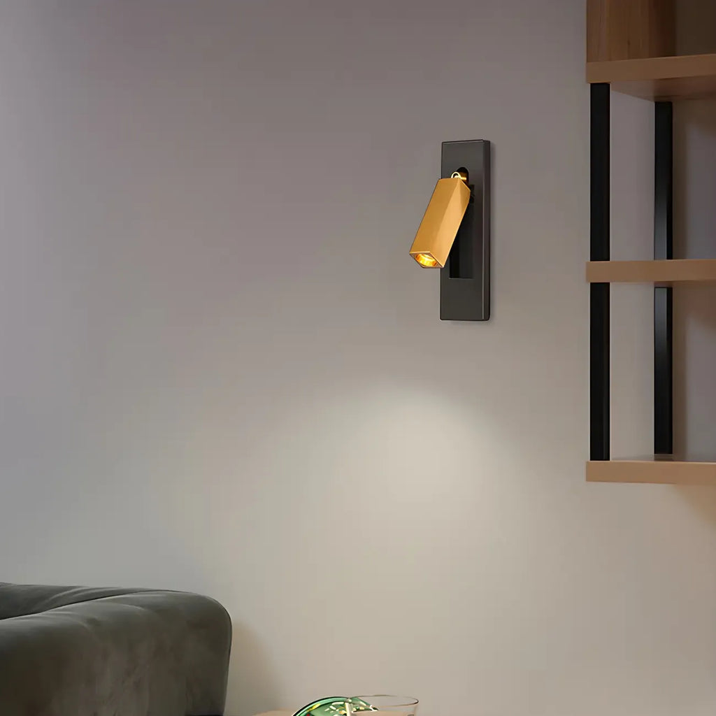 Applique murale moderne en métal avec LED et interrupteur pour la lecture dans la chambre