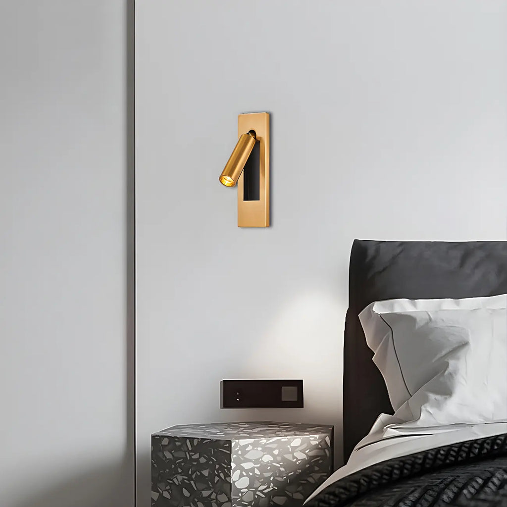 Applique murale moderne en métal avec LED et interrupteur pour la lecture dans la chambre
