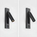 Applique murale moderne en métal avec LED et interrupteur pour la lecture dans la chambre