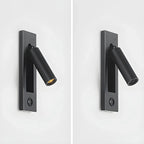 Applique murale moderne en métal avec LED et interrupteur pour la lecture dans la chambre