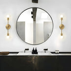 Applique murale moderne à deux globes en métal pour salle de bain