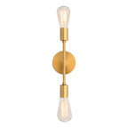 Applique murale moderne à deux globes en métal pour salle de bain