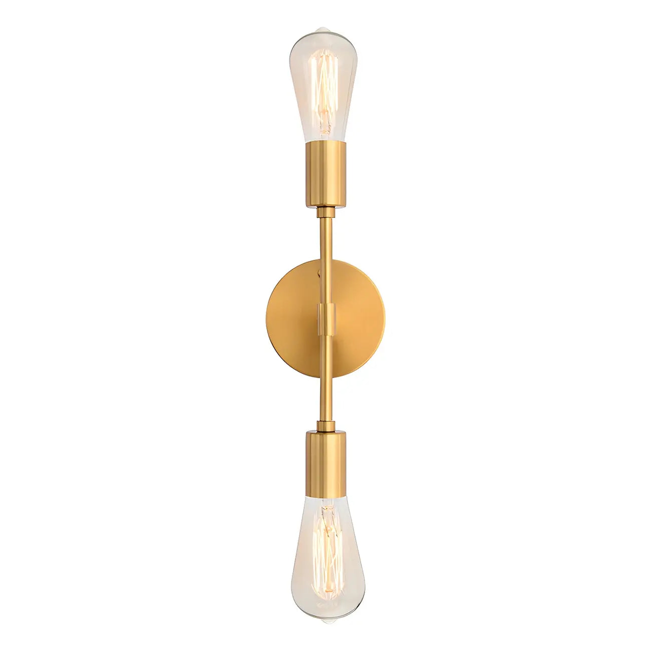 Applique murale moderne à deux globes en métal pour salle de bain
