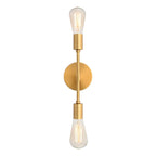Applique murale moderne à deux globes en métal pour salle de bain