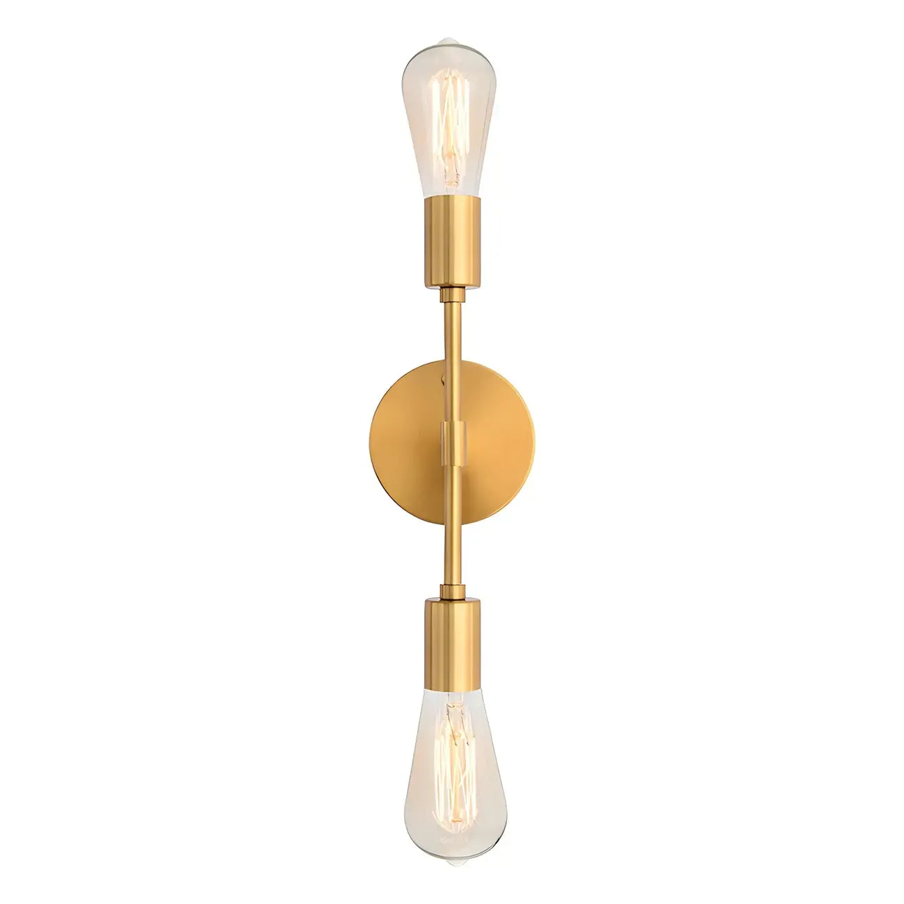Applique murale moderne à deux globes en métal pour salle de bain