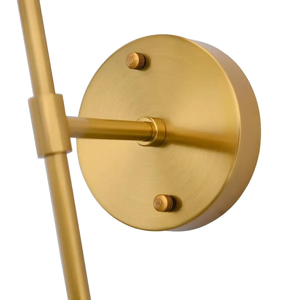 Applique murale moderne à deux globes en métal pour salle de bain