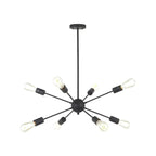 Lustre Sputnik moderne à globe doré et LED