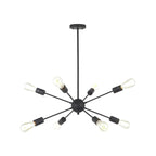 Lustre Sputnik moderne à globe doré et LED
