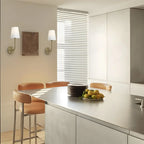 Applique murale glamour moderne en laiton avec abat-jour en tissu