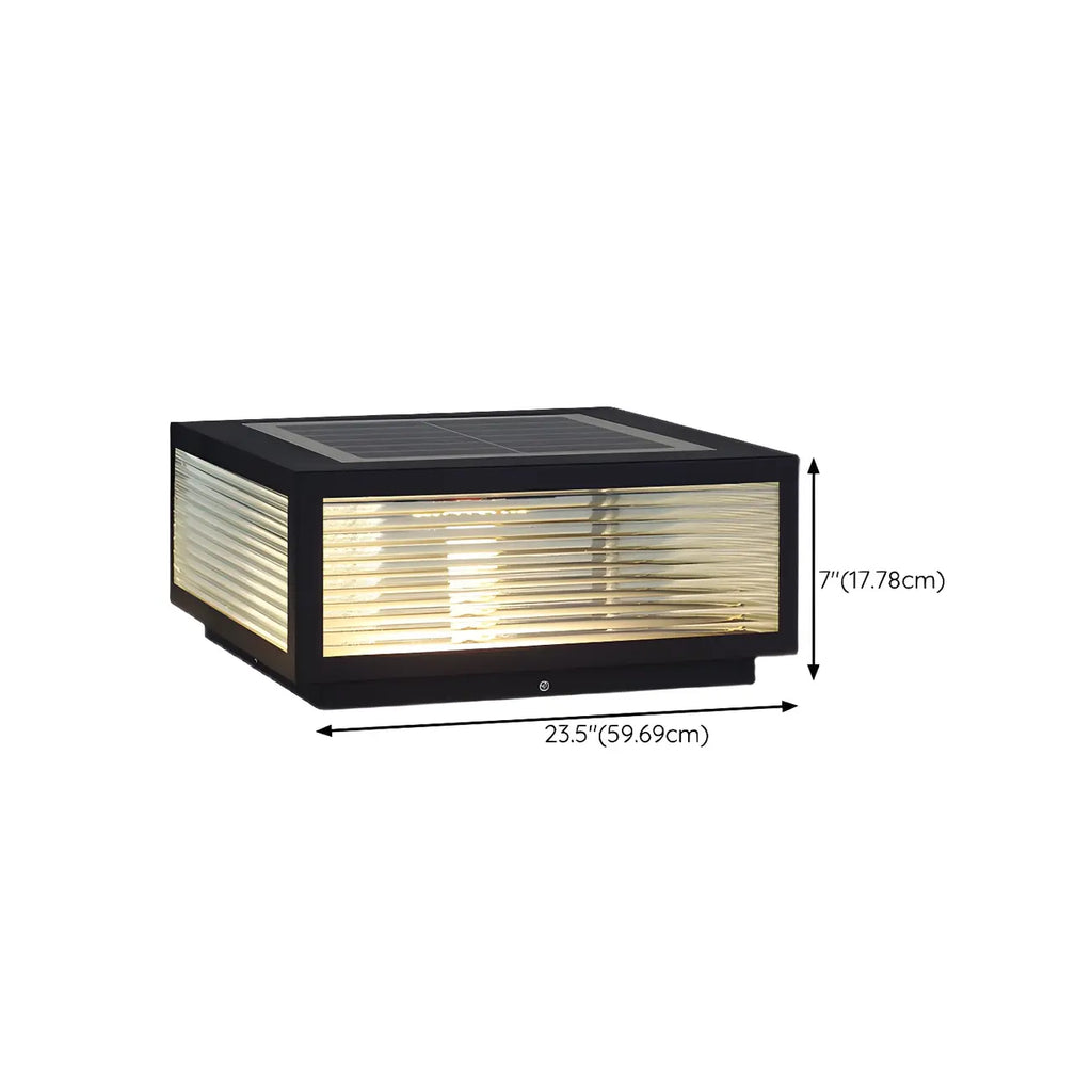 Lampes solaires rectangulaires d'extérieur à couleurs changeantes