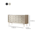 Commode et chiffonnier élégants en bois gris avec rangement