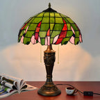 Lampe de table HomeyFad à 2 lumières avec dôme en verre et acier inoxydable de style vintage