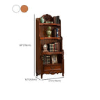 Bibliothèque classique en bois marron/blanc avec tiroir