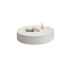Tables basses gigognes rondes modernes en bois blanc