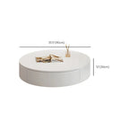 Tables basses gigognes rondes modernes en bois blanc