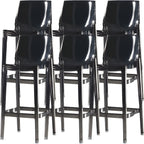 Tabouret de bar rectangulaire chic et résistant, en acrylique transparent moderne