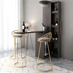 Table de bar moderne réglable avec cave à vin pour la maison