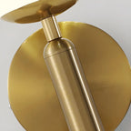 Applique murale moderne à globe en verre à 1 lumière pour salle de bain