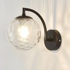 Applique murale Mini Moderne Globe en Verre et Métal Arc