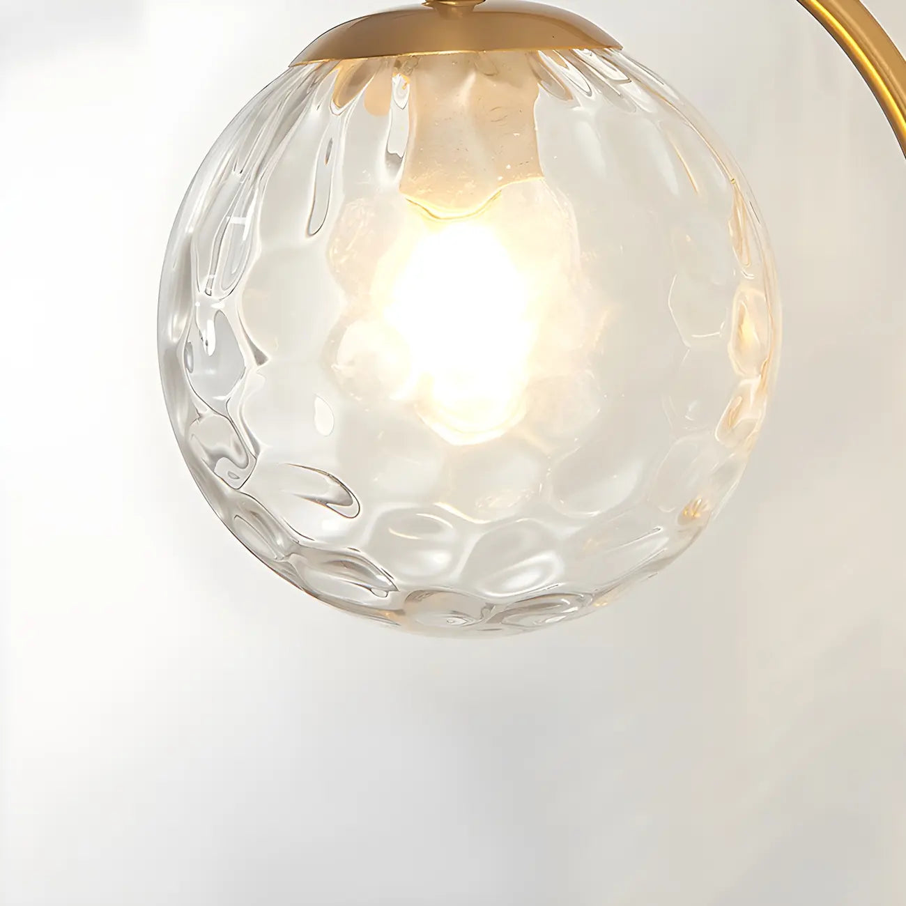 Applique murale Mini Moderne Globe en Verre et Métal Arc