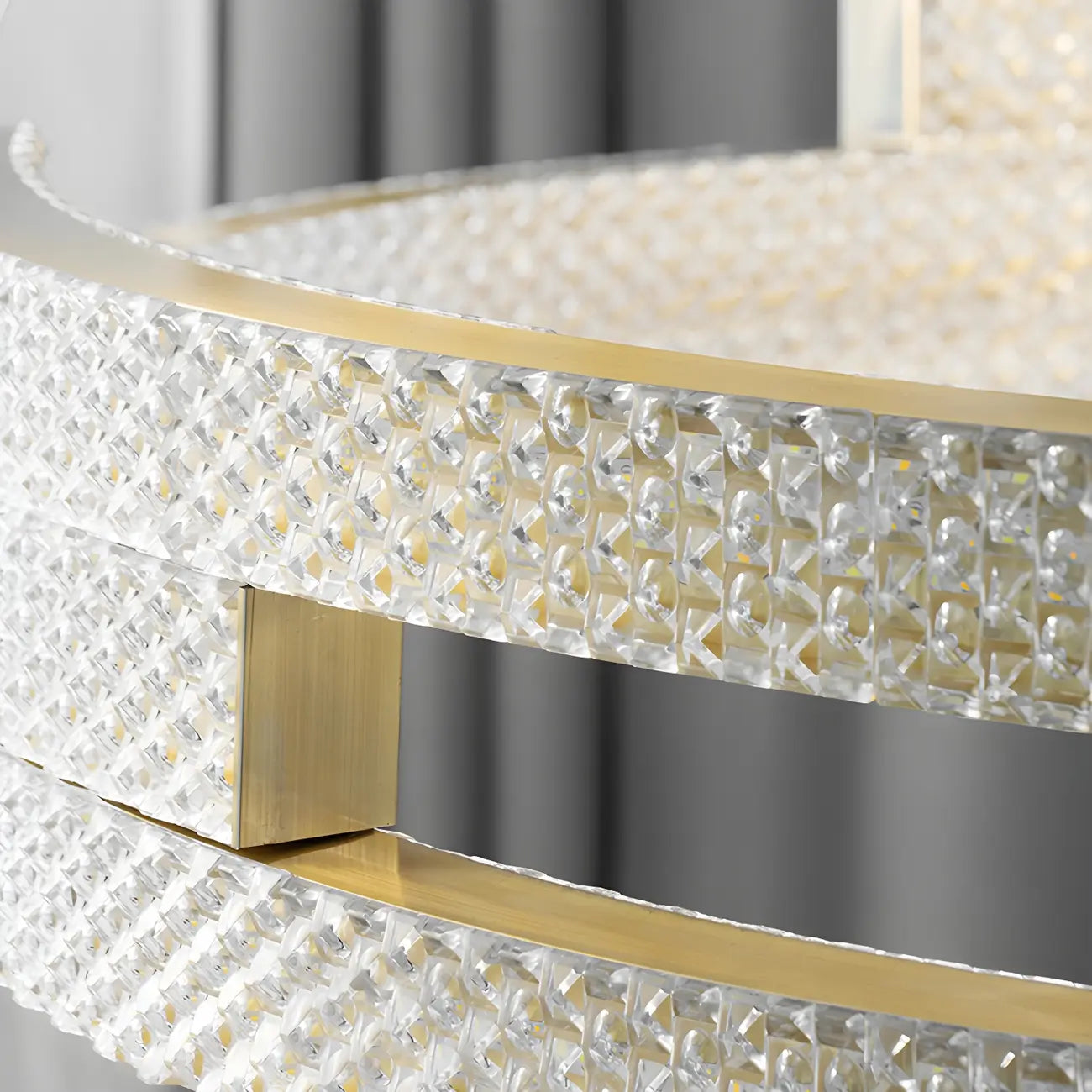 Suspension ovale dorée moderne et artistique pour cuisine