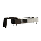 Mobile TV 71 Black Stone Side Extension Storage con cassetti